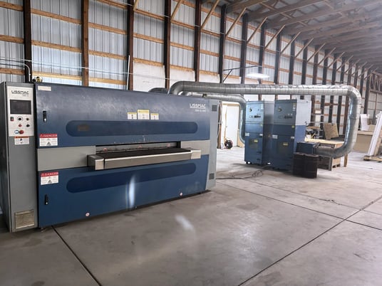 Lissmac #SBM-XL1500-G2S2, deburring machines, 60" x 4.72" working capacity, dust collector, 2016 - Image 1
