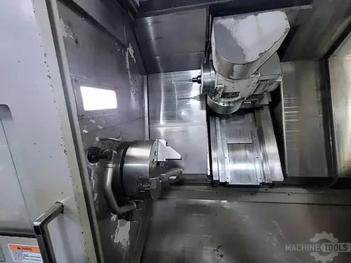 Okuma #Multus-B400-W, CNC lathe, 27.9" swing, 15" chuck, 4" bar, 59" centers, 26.37"dia., 8-Axis, OSP-P200L - Image 6
