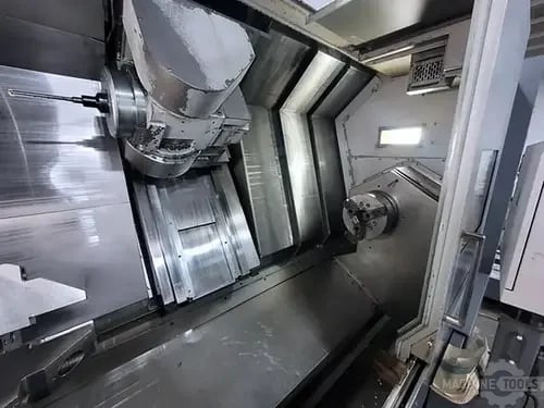 Okuma #Multus-B400-W, CNC lathe, 27.9" swing, 15" chuck, 4" bar, 59" centers, 26.37"dia., 8-Axis, OSP-P200L - Image 7