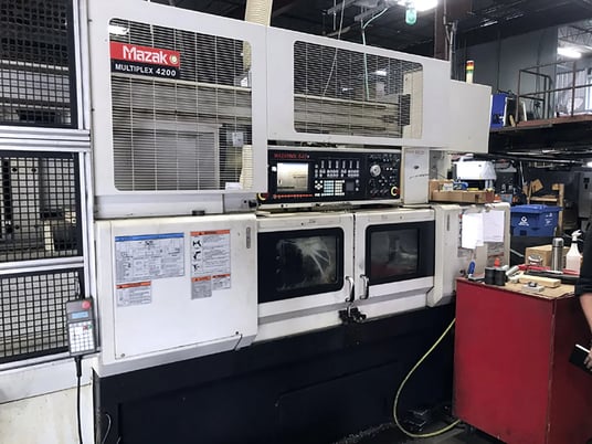 Mazak #Multiplex-4200, CNC lathe, 12.5" swing, 2" bar, Mazatrol Fusion 640T, 2004 - Image 1