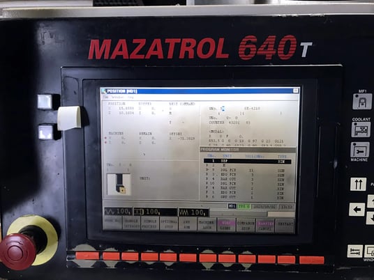 Mazak #Multiplex-4200, CNC lathe, 12.5" swing, 2" bar, Mazatrol Fusion 640T, 2004 - Image 5