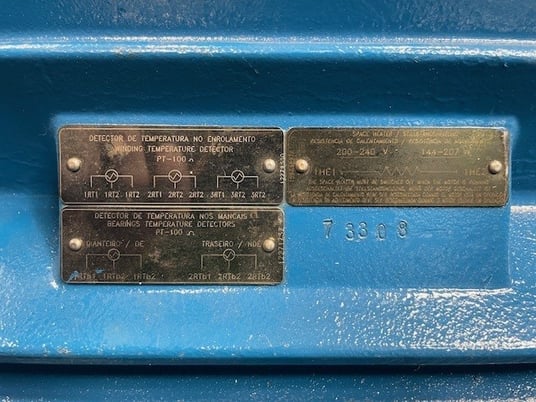 500 HP 1790 RPM WEG, Frame 586/7T, TEFC, 460 Volts, refurbished - Image 2