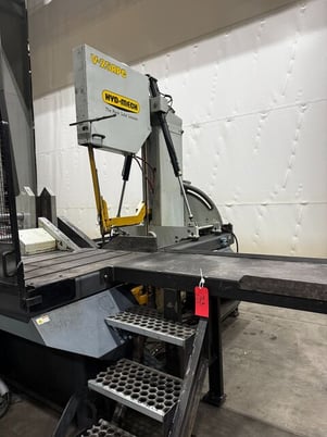 25" x 30.5" Hyd-Mech #V-25APC, automatic vertical tilt frame saw, 10 HP - Image 2