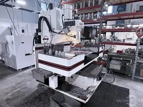 Fryer #MB-15, vertical mills, 16" x67"tbl., 7.5 HP, 4500 RPM, digital read out, Anilam 3000 Plus, 2004 - Image 6