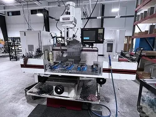 Fryer #MB-15, vertical mills, 16" x67"tbl., 7.5 HP, 4500 RPM, digital read out, Anilam 3000 Plus, 2004 - Image 7