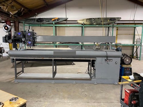 10' Jetline #LWS-120, Seam Welder, 32" max. part diameter, Pneumatic Actuation, Miller Maxstar 400 - Image 1