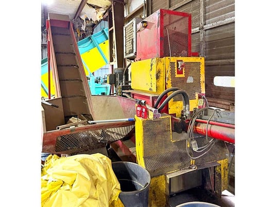 Can Densifier, Chicago Pneumatic MFG #CD3600, 7" x 13" x 20" biscuit, 25 HP, 2010 - Image 3