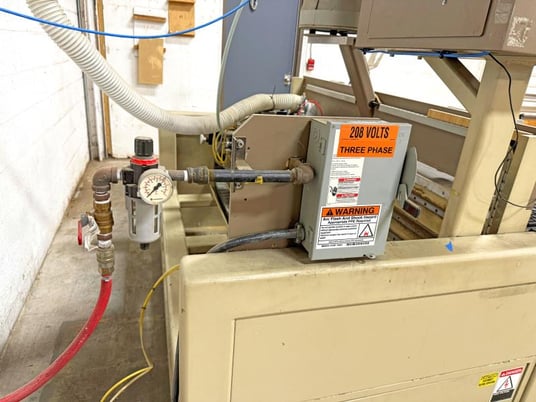 Accu-Systems #HPJ, CNC Bore, Glue & Dowel Inserter, 49" Table, (2) 24" working zones, 2 HP, 3500 RPM, 1.57" - Image 7