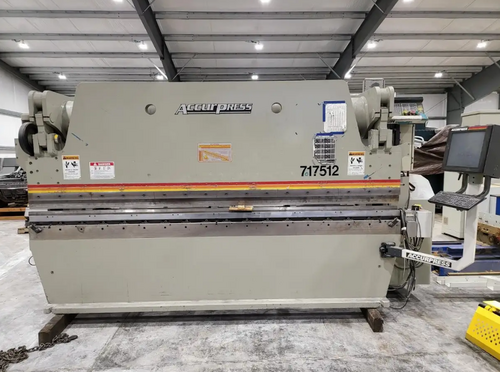 175 Ton, Accurpress #717512, Hydraulic Press Brake, 12' overall, 125" between housing, 8" stroke, 10" throat - Image 1