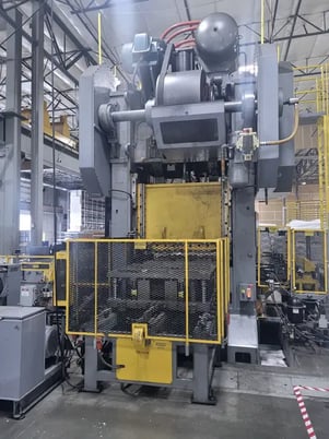 500 Ton, Blow #LC2-500-60-48, straight side double crank, 10" stroke, 10" adj., 20-60 SPM, 68" x48"bed, air - Image 2