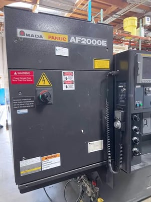 Amada #AF2000E, laser cutters, 2000 watts, Fanuc 16i-L, 2007 - Image 4