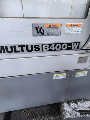 Okuma #Multus-B400W, CNC lathe, 27.9" swing, 15" chuck, 4" bar, 59" centers, 26.37" dia., 8-Axis, OSP-P200L - Image 4