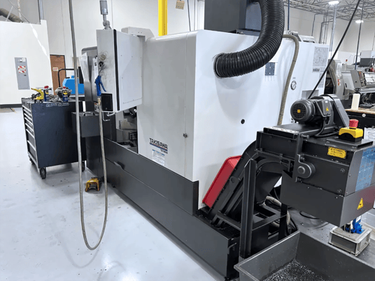 Takisawa #LA-250, CNC lathe, 10" chuck, 3" bar, 34.6" centers, 17.7"dia., 30.1"lgth, 12 turret, A2-8, 3500 - Image 6