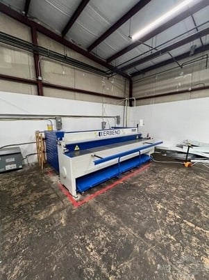 14 gauge x 10.5' Erbend #EMS-3220, squaring shear, 2022 - Image 2