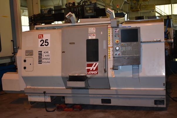 Haas #TL-25B, CNC turning center, 30" swing, 39" ctr, 15" chuck, 4" bar, 40 HP, 2400 RPM, 16" diameter turn - Image 2