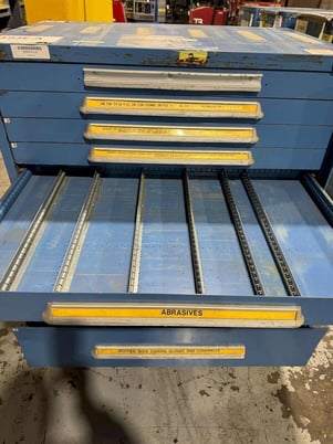 9 Drawer Lyon Rolling Cabinet, 46" x 29" x 52" - Image 4