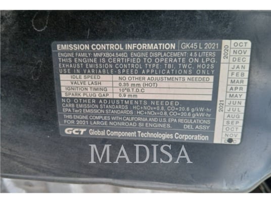 Caterpillar Lift Trucks GP40N1-LE, Forklift, 2994 hours, S/N: AT4011719, 2022 - Image 8