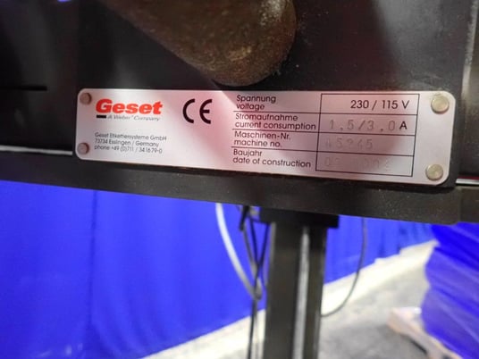 Weber #Alpha-86-HS, Label Machine, 115/230 V - Image 9