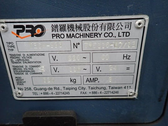 Pro Machinery Co. #Tech-998, Auto Bar Feeder, 3 Amps, 110/220 V - Image 3