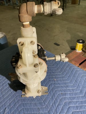3/4" Warren Rump Sandpiper #SO7B1PIPPNS000, diaphram pump, 2007, rebuilt 2019 - Image 7