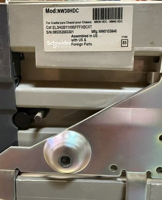 Square D NW 30 HDC DC Circuit Breaker with Micrologic DC 1.0, 3000 amp. (4 Available) - Image 2