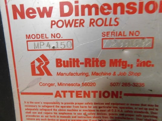4' x 9 gauge New Dimension #MP4.150, Power Roll, 5" rolls - Image 4