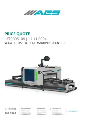A.e.s #Vega-Ultra-1632, cnc gantry machining center, 126" x 61" x 12" travel, 16 HP, 24K RPM, 12 tool - Image 2