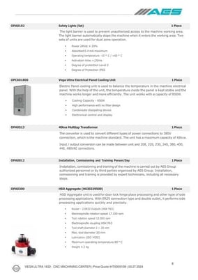 A.e.s #Vega-Ultra-1632, cnc gantry machining center, 126" x 61" x 12" travel, 16 HP, 24K RPM, 12 tool - Image 9