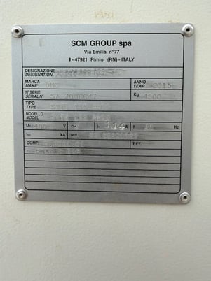 53.9" x 103.1" SCM #DMC-T3E-RRCS, wide belt sander, 480 V., 2015 - Image 2