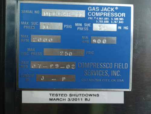 Compressco Gasjack #250, 250 psi, 2002 - Image 6