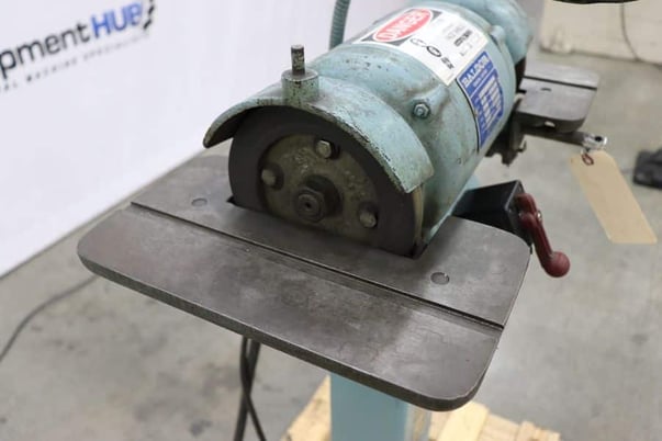 6" Baldor #510, pedestal tool grinder, 1/2 HP, work light, 460 V. - Image 6