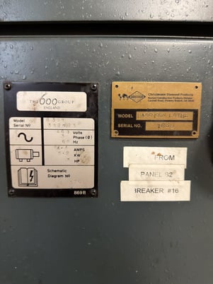 13" x 40" Harrison #M300, toolroom lathe, 3-jaw chuck, inch/metric threading, live center, chuck guard - Image 6