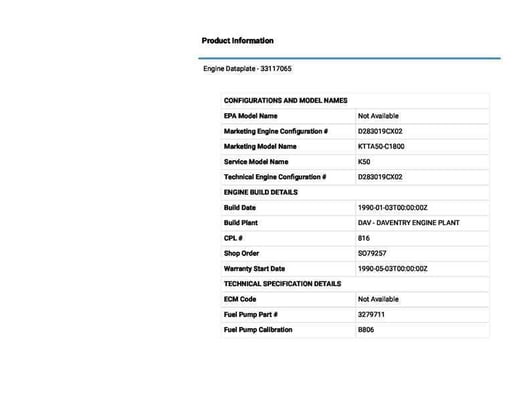 1800 HP Cummins #KTTA50, Engine, warranty, AS IS - Image 4