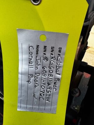 310 HP John Deere #6081HF070, diesel engine, skid mounted - Image 7