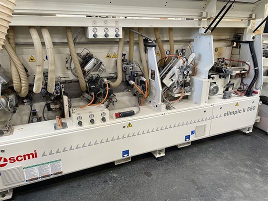 SCM #Olimpic K560, Edgebander w/Pre-Mill & Corner Rounding, 2.1" panel thickness, 2 HP, 12000 RPM, 1/4" edge - Image 4