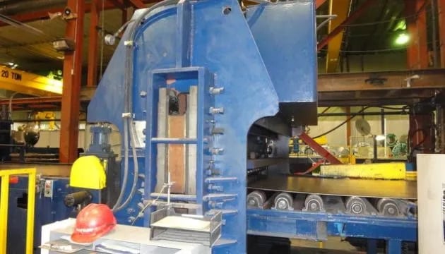 .5" x 8' Delta #55-674, Hydro-Mechanical Shear, 50000 lb, 20 SPM, 75 HP, 102" blade, 45" passline, w/ spares - Image 1