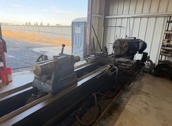 23-5/8" x 115" Axelson #20, heavy duty manual engine lathe, 2-3/8" bore, D1-6, Steady Rest - Image 1