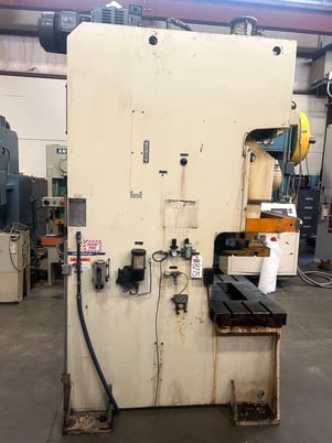 88 Ton, Stamtec #G1-80, Back Geared OBI Press, 2.8" stroke, 14.6" daylight, 50-120 SPM, 3.2" adj, 39.4" x - Image 4