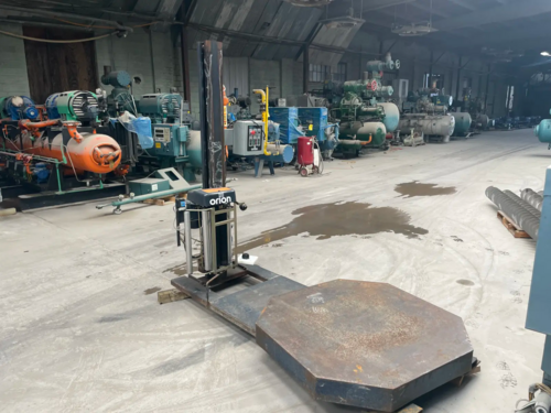 Orion #H77/15, Automatic Pallet Wrapper, 55" x 55" x 82" load size, 4000 lb. capacity, 15 Amps, 115 V., 2000 - Image 2