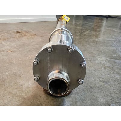 42.48 sq.ft., 150 psi shell, 150 psi tube, Enerquip #BEHM, sanitary Stainless Steel heat exchanger, 375&deg;F - Image 2
