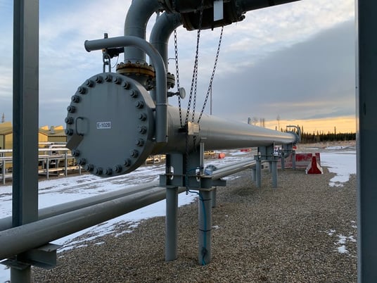 100 sq.ft., 400 psi shell, 400 psi tube, Calhex Industries #3244, Heat Exchanger, 24" Diameter, 52.4' L, 2012 - Image 2