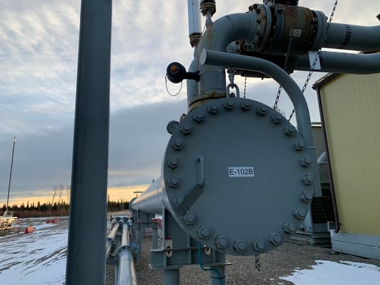 100 sq.ft., 400 psi shell, 400 psi tube, Calhex Industries #3244, Heat Exchanger, 24" Diameter, 52.4' L, 2012 - Image 3