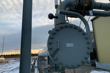 100 sq.ft., 400 psi shell, 400 psi tube, Calhex Industries #3244, Heat Exchanger, 24" Diameter, 52.4' L, 2012 - Image 6