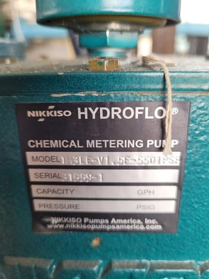 Nikkiso #1M3LE, Single Stage Centrifugal Metering Pump Package w/2x Gould Pumps, 3.6 GPM, 1.5 HP, 4500 RPM - Image 2
