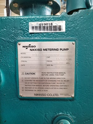 Nikkiso #1M3LE, Single Stage Centrifugal Metering Pump Package w/2x Gould Pumps, 3.6 GPM, 1.5 HP, 4500 RPM - Image 6