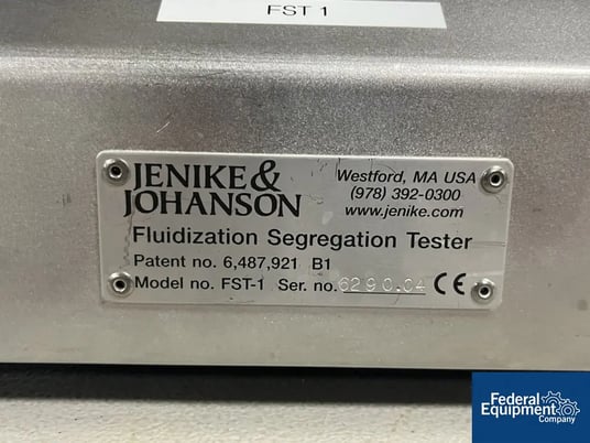 Jenike & Johanson #FST-1, Fluidization Segregation Tester, FST - Image 2