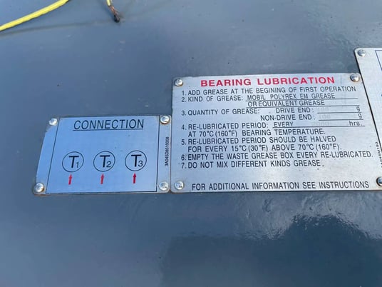 500 HP 3570 RPM Teco Westinghouse, Induction Electric Motor, Frame 5810A, 4160 Volts - Image 9