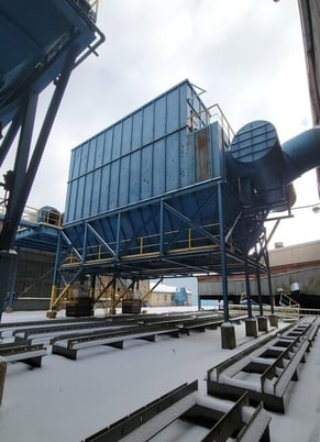180000 cfm Eta #5415x120, Baghouse Dust Collector, (1620) 10' L snap band bag filters - Image 3