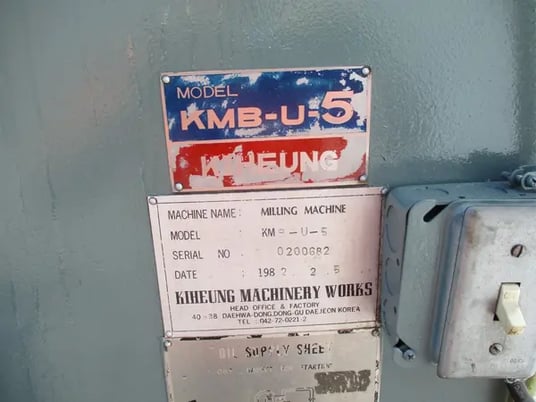 Kihueng #KMB-U-5, bed type mill, 5-Axis, rotary table - Image 9