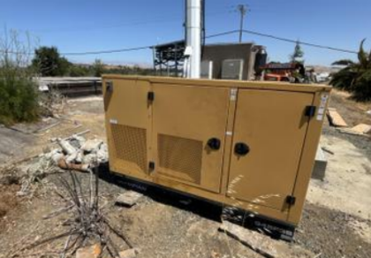 45 KW Olympian, NG/LP Generator, Caterpillar G45F3S, 240/120 Volts, 188A, 1PH, 177 Hrs, 2007, AS IS - Image 2